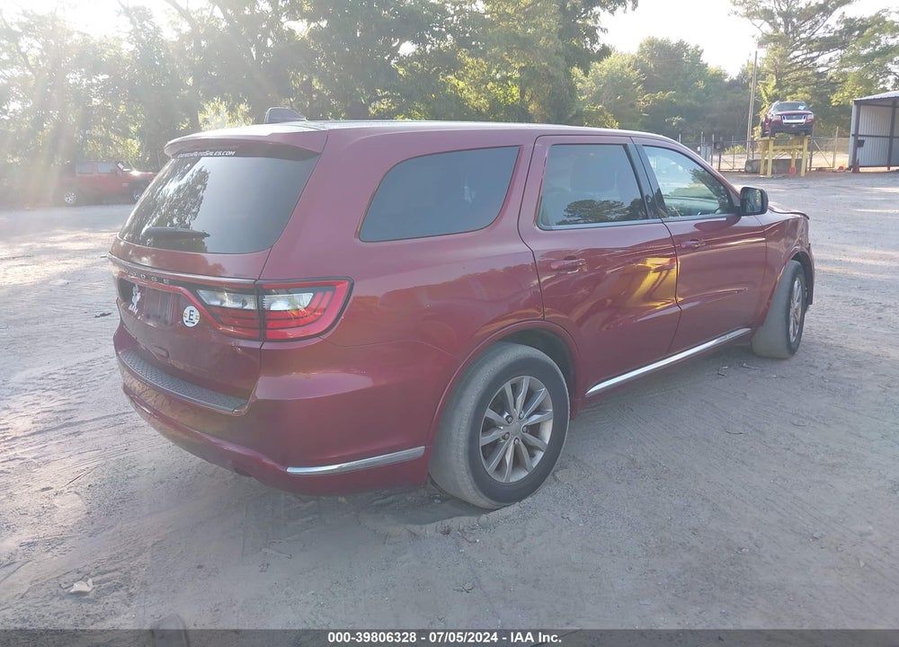 2015 DODGE DURANGO SXT VIN: 1C4RDHAGXFC187647