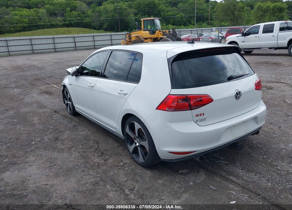 2017 VOLKSWAGEN GOLF GTI AUTOBAHN 4-DOOR/S 4-DOOR/SE 4-DOOR/SPORT 4-DOOR VIN: 3VW447AU7HM042977