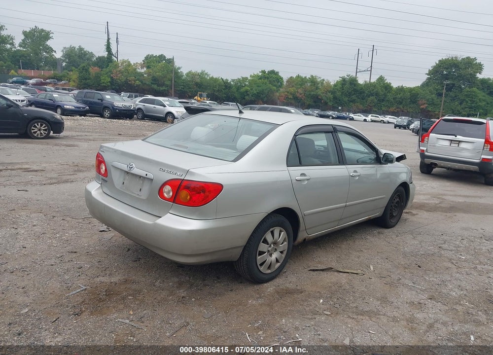 2004 TOYOTA COROLLA LE VIN: 2T1BR32E24C289399