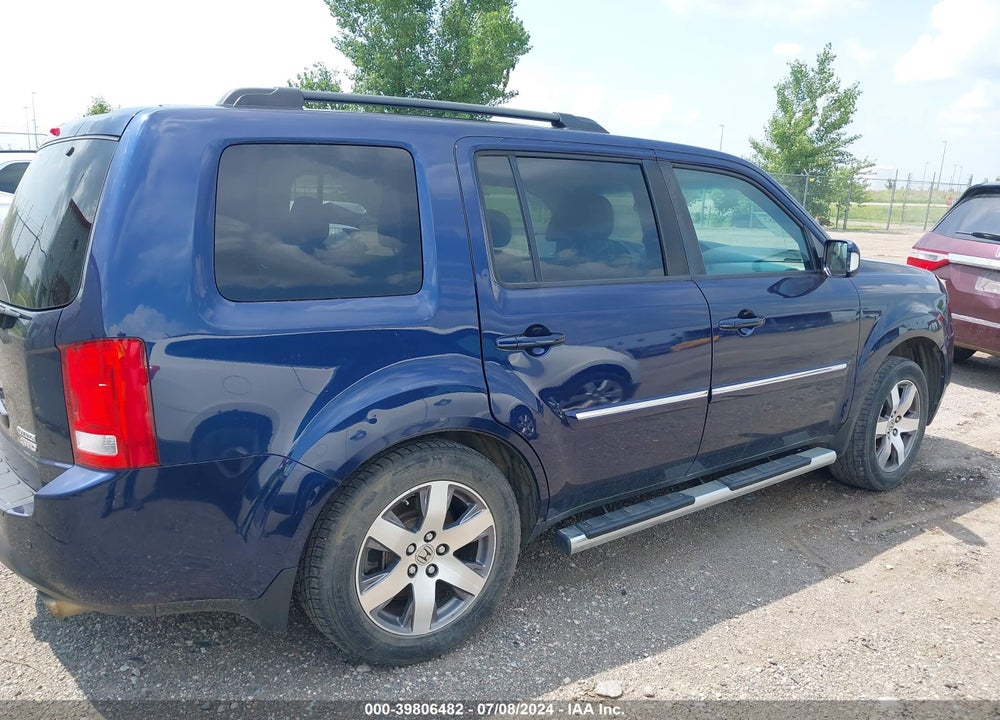 2014 HONDA PILOT TOURING VIN: 5FNYF4H96EB025599