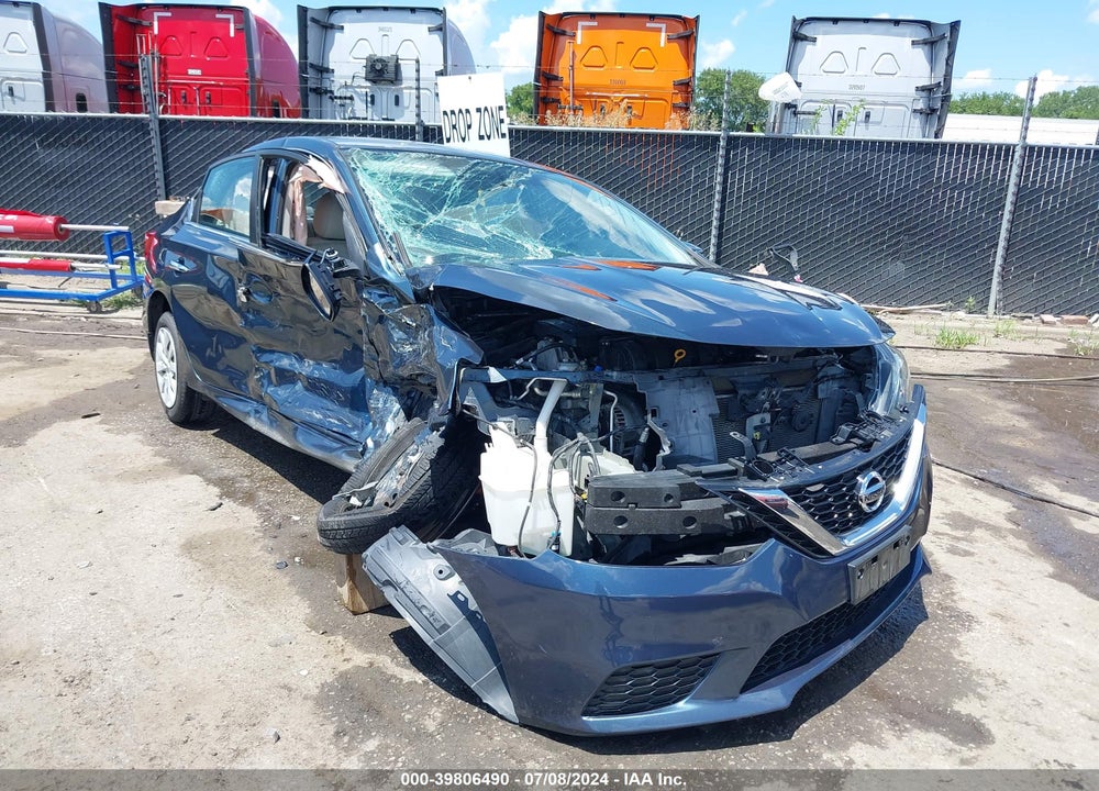 2016 NISSAN SENTRA SV VIN: 3N1AB7AP0GY315998