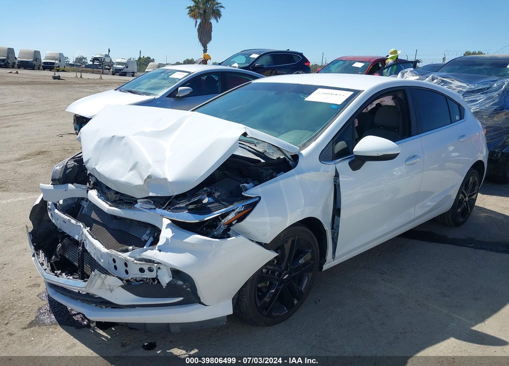 2018 CHEVROLET CRUZE LT AUTO VIN: 3G1BE6SMXJS605594