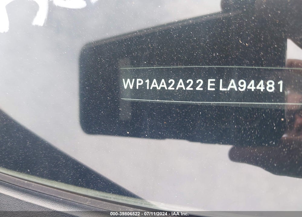 2014 PORSCHE CAYENNE PLATINUM EDITION VIN: WP1AA2A22ELA94481