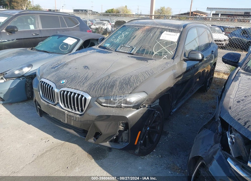 2022 BMW X3 SDRIVE30I VIN: 5UX43DP09N9L00157