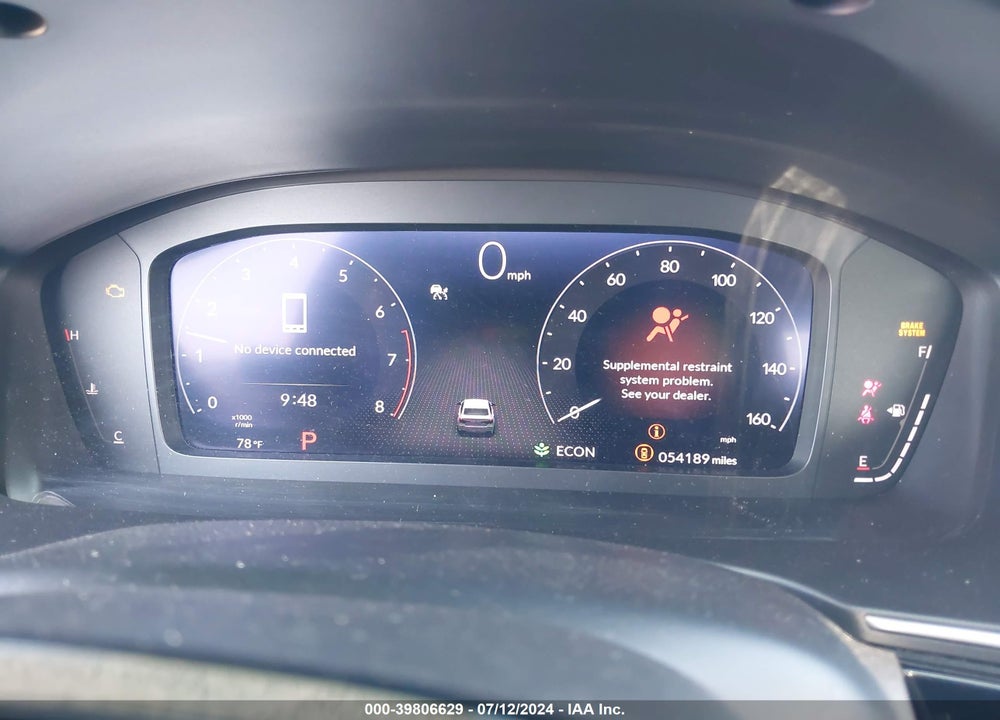 2022 HONDA CIVIC TOURING VIN: 2HGFE1F97NH307810