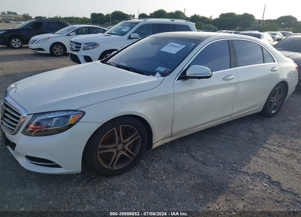 2016 MERCEDES-BENZ S 550 4MATIC VIN: WDDUG8FB9GA256507