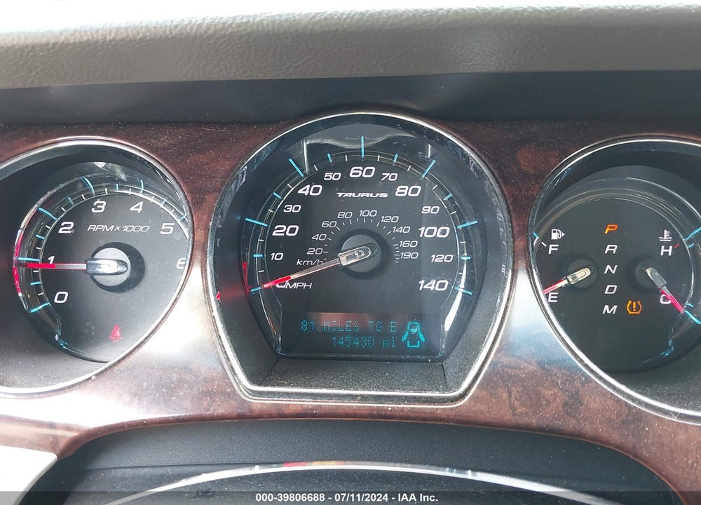 2011 FORD TAURUS LIMITED VIN: 1FAHP2FW5BG111360