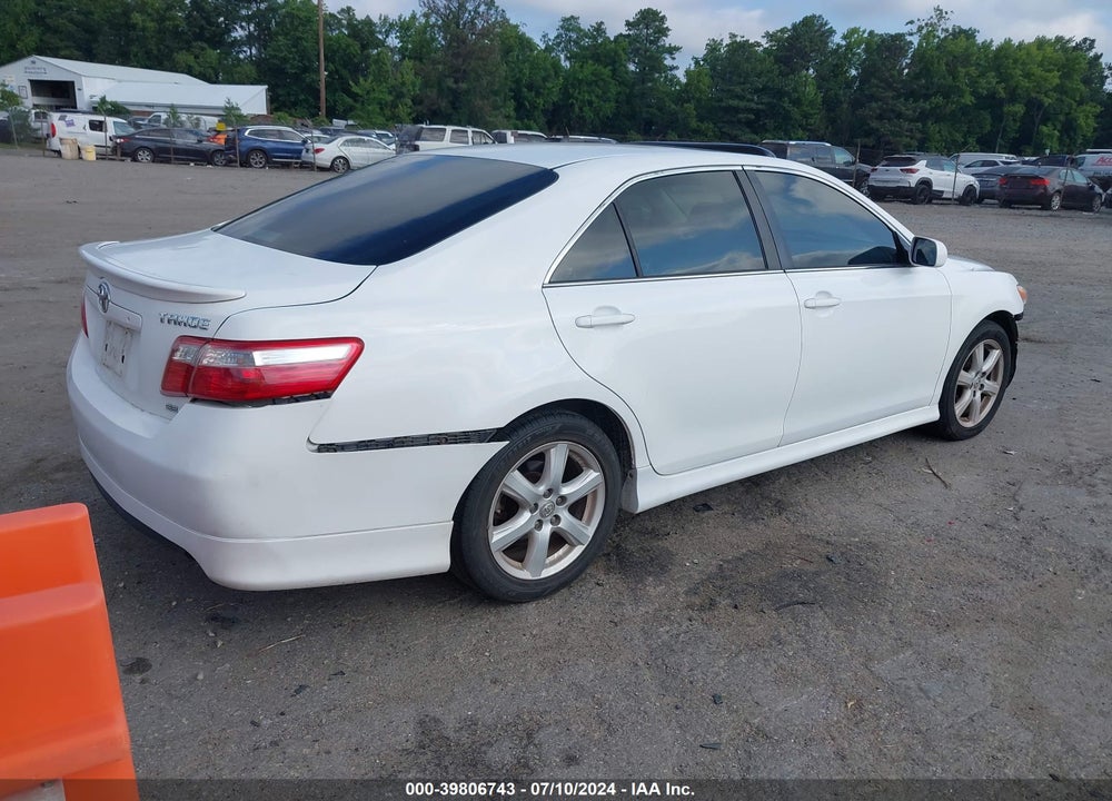 2008 TOYOTA CAMRY SE VIN: 4T1BE46K38U765472