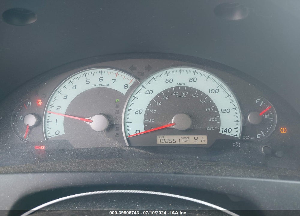 2008 TOYOTA CAMRY SE VIN: 4T1BE46K38U765472