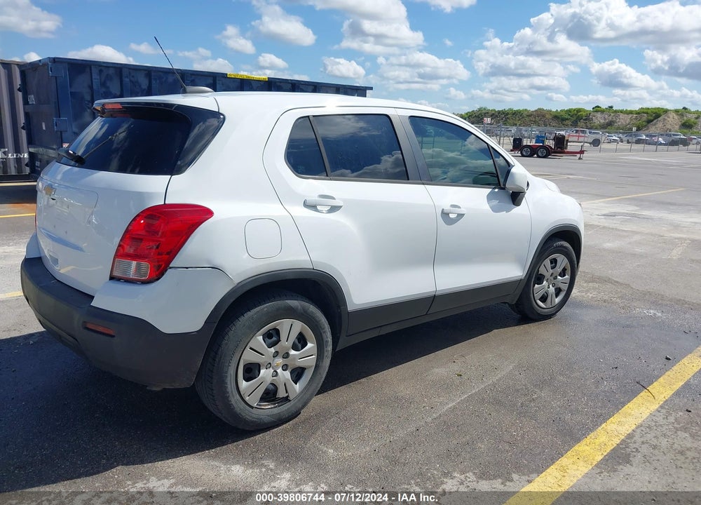 2016 CHEVROLET TRAX 1LS VIN: 3GNCJKSB7GL262994