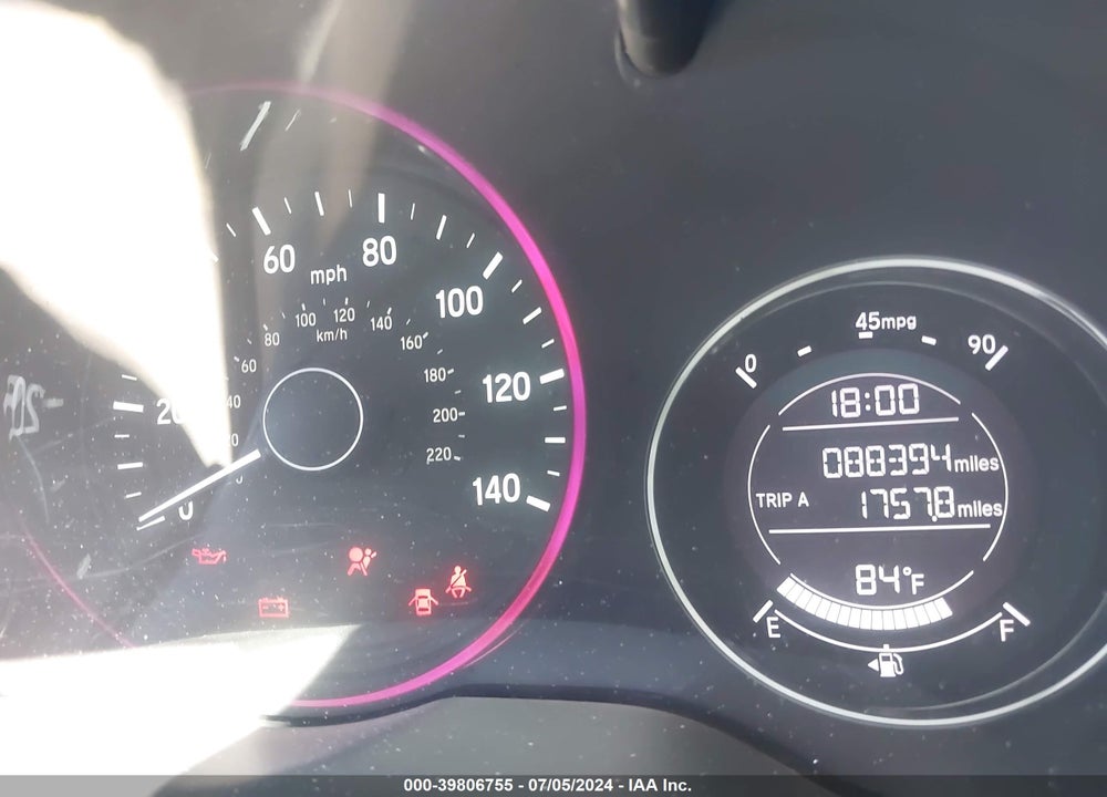 2016 HONDA HR-V EX-L VIN: 3CZRU6H74GM766461