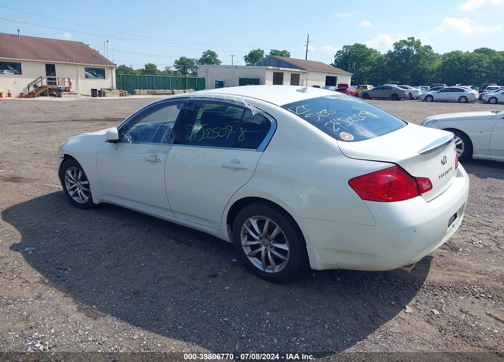 2008 INFINITI G35X VIN: JNKBV61FX8M278228