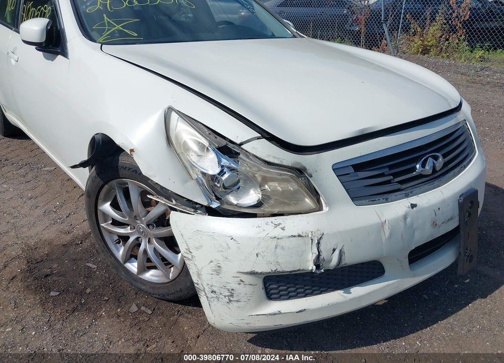 2008 INFINITI G35X VIN: JNKBV61FX8M278228