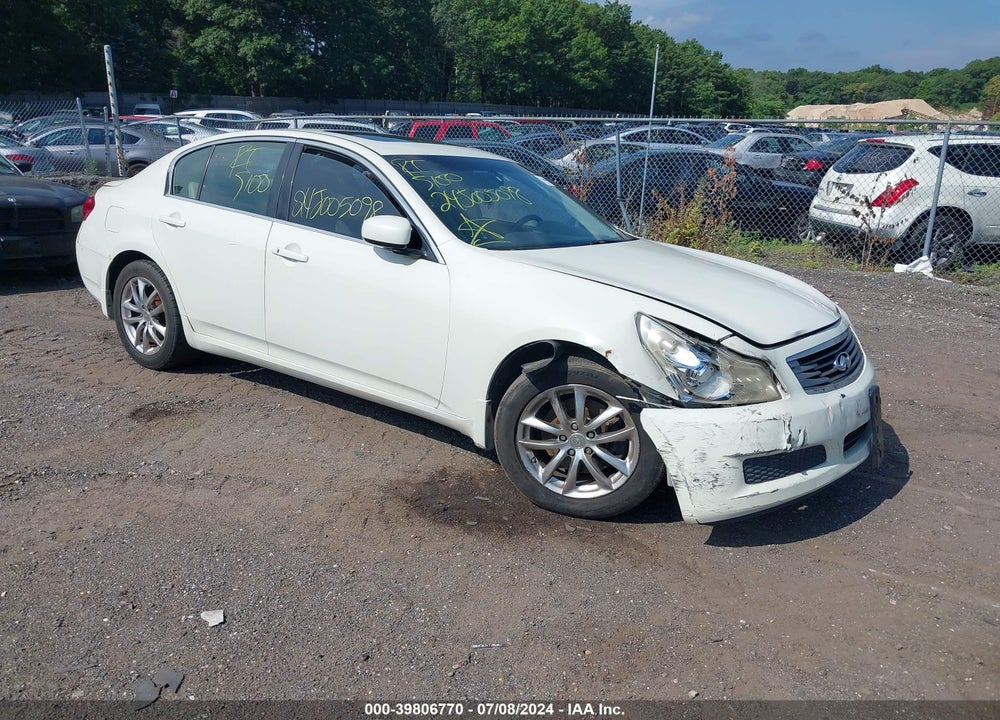 2008 INFINITI G35X VIN: JNKBV61FX8M278228