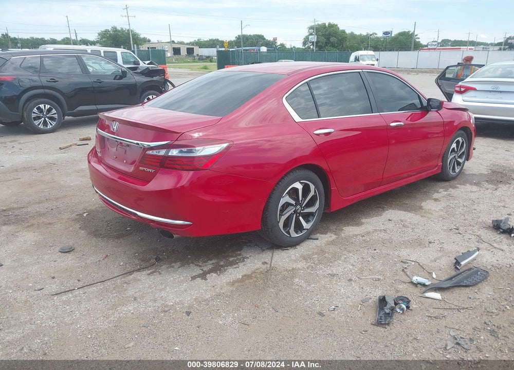 2017 HONDA ACCORD SPORT VIN: 1HGCR2F57HA044568