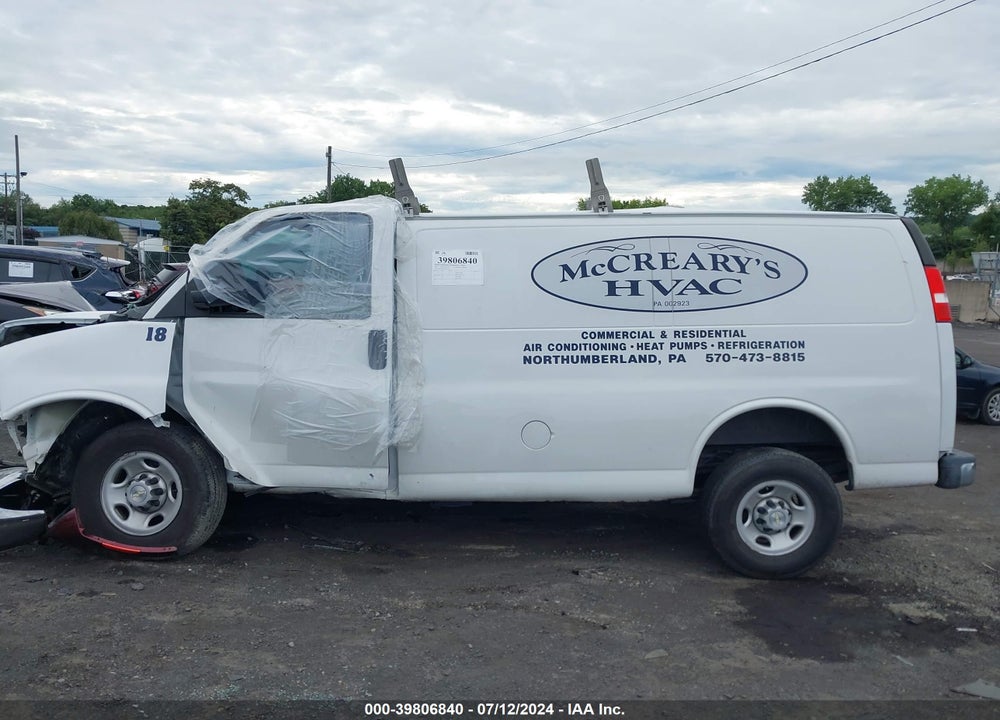 2021 CHEVROLET EXPRESS CARGO RWD 2500 REGULAR WHEELBASE WT VIN: 1GCWGAFP8M1257410