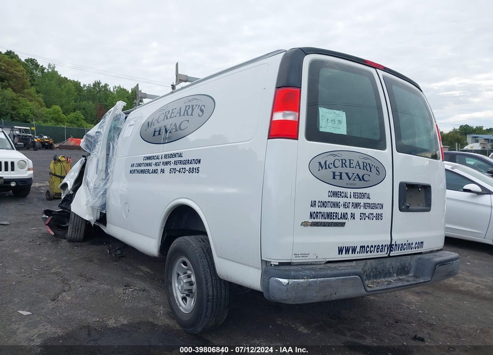 2021 CHEVROLET EXPRESS CARGO RWD 2500 REGULAR WHEELBASE WT VIN: 1GCWGAFP8M1257410