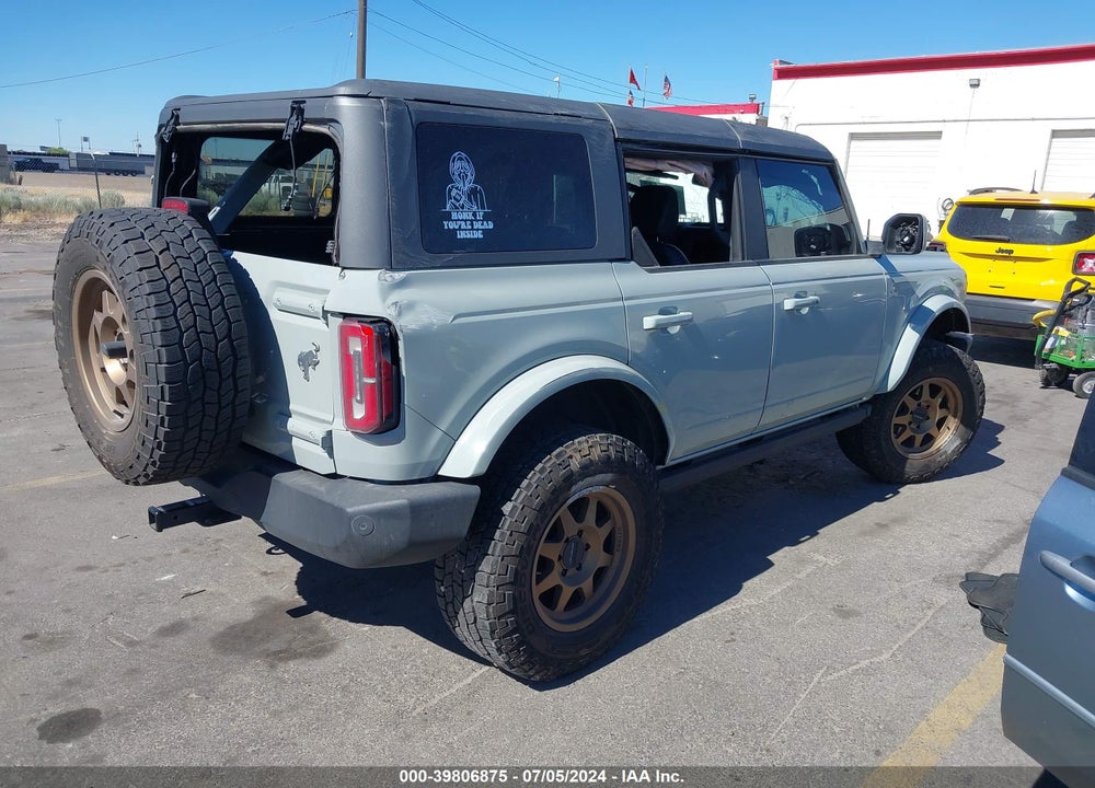 2021 FORD BRONCO BIG BEND/BLACK DIAMOND/OUTER BANKS VIN: 1FMDE5BH6MLA69083