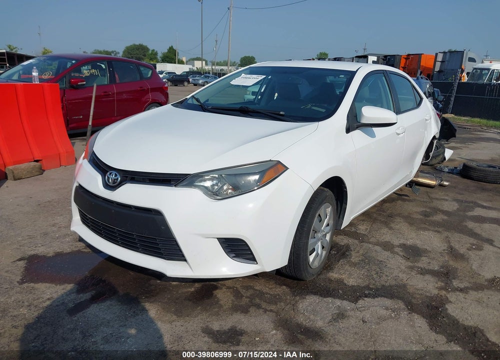 2016 TOYOTA COROLLA LE VIN: 2T1BURHE3GC625610