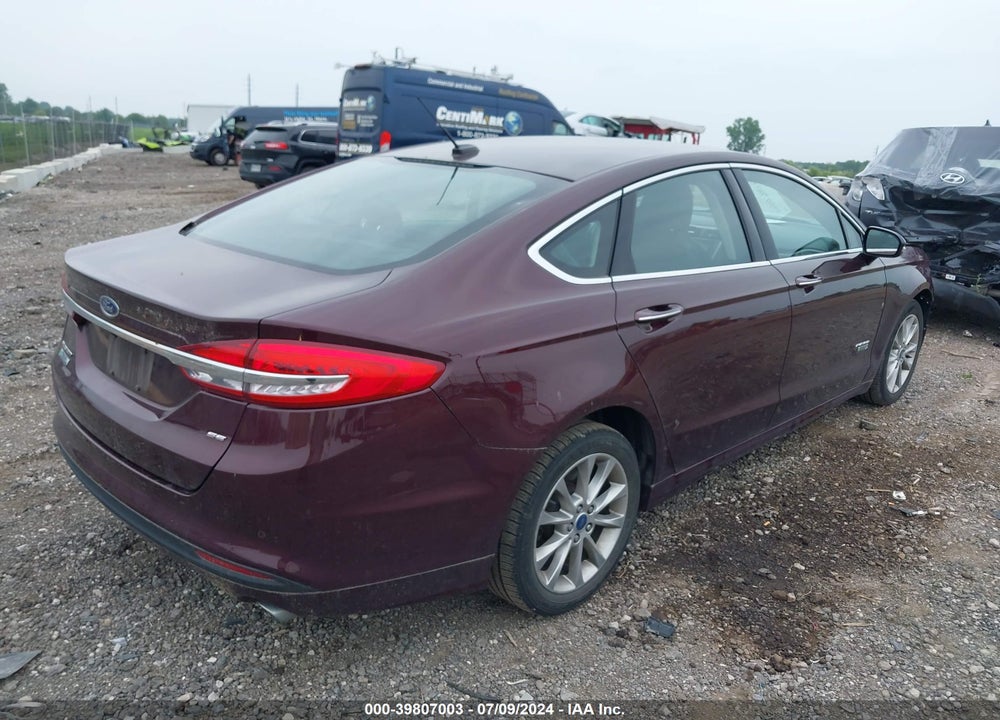 2017 FORD FUSION ENERGI SE LUXURY VIN: 3FA6P0PU9HR272787