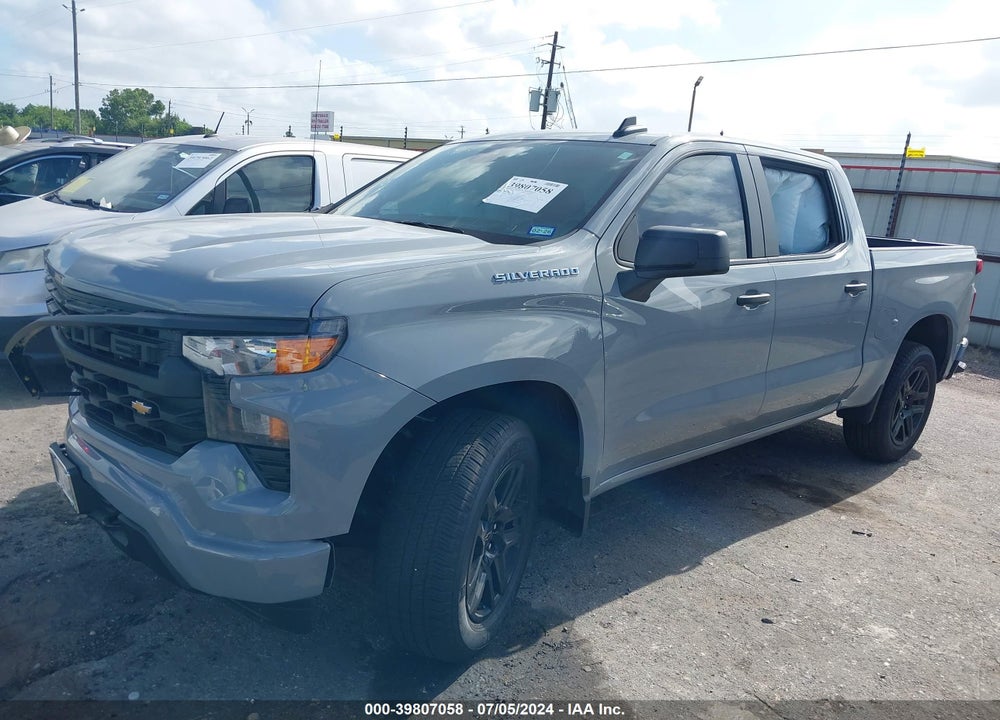 2024 CHEVROLET SILVERADO 1500 2WD SHORT BED CUSTOM VIN: 1GCPABEK6RZ260283