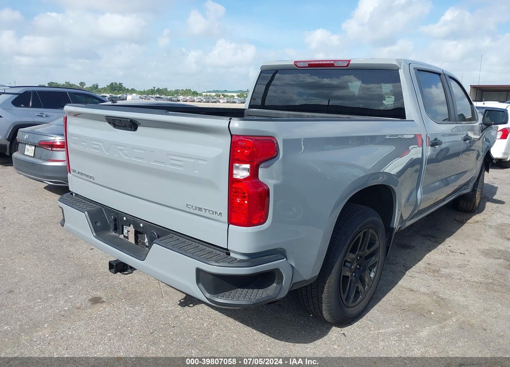 2024 CHEVROLET SILVERADO 1500 2WD SHORT BED CUSTOM VIN: 1GCPABEK6RZ260283