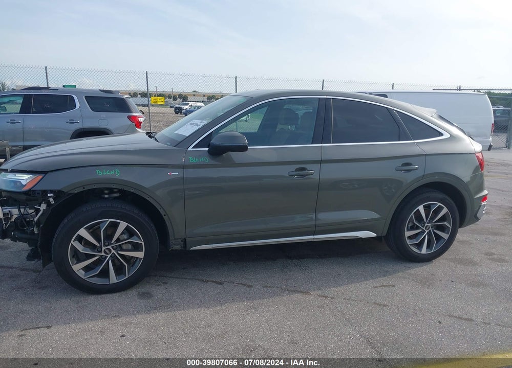 2023 AUDI Q5 SPORTBACK PREMIUM 45 TFSI S LINE QUATTRO S TRONIC VIN: WA14AAFY4P2009942