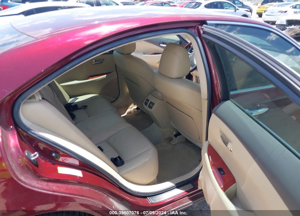 2007 LEXUS ES 350 VIN: JTHBJ46G072129435