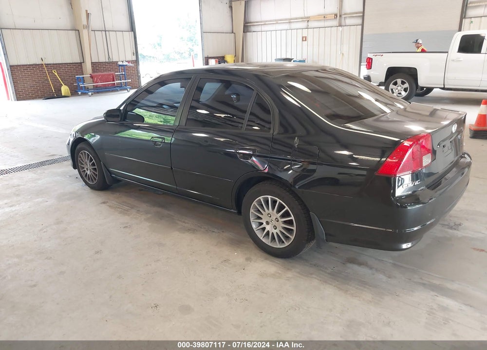 2005 HONDA CIVIC LX VIN: 2HGES16525H580770