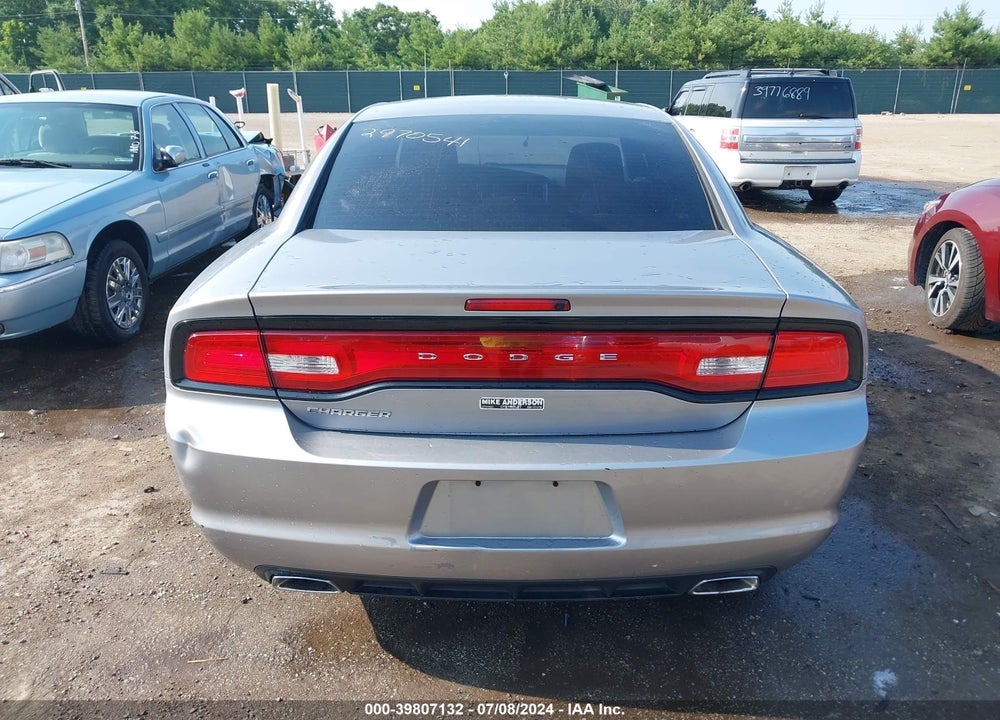 2013 DODGE CHARGER SE VIN: 2C3CDXBG9DH636443