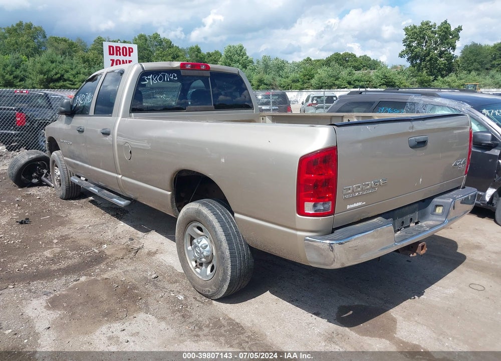 2004 DODGE RAM 2500 SLT/LARAMIE VIN: 1D7KU28D54J286398
