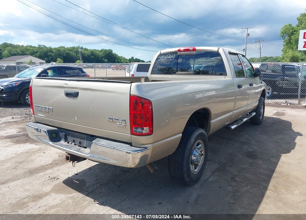2004 DODGE RAM 2500 SLT/LARAMIE VIN: 1D7KU28D54J286398