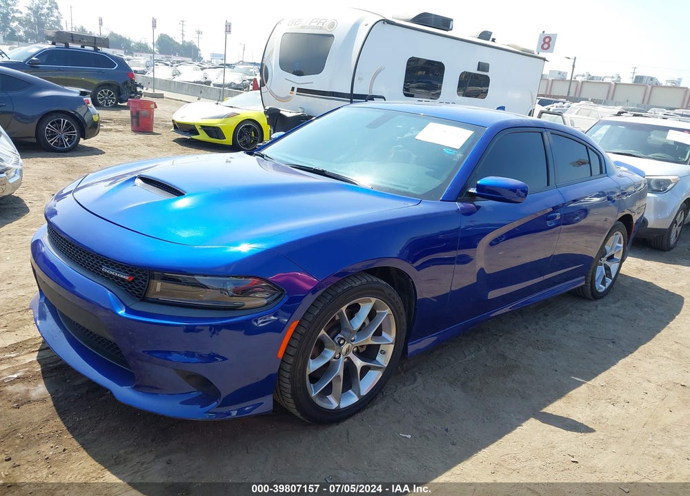 2022 DODGE CHARGER GT RWD VIN: 2C3CDXHG7NH107100