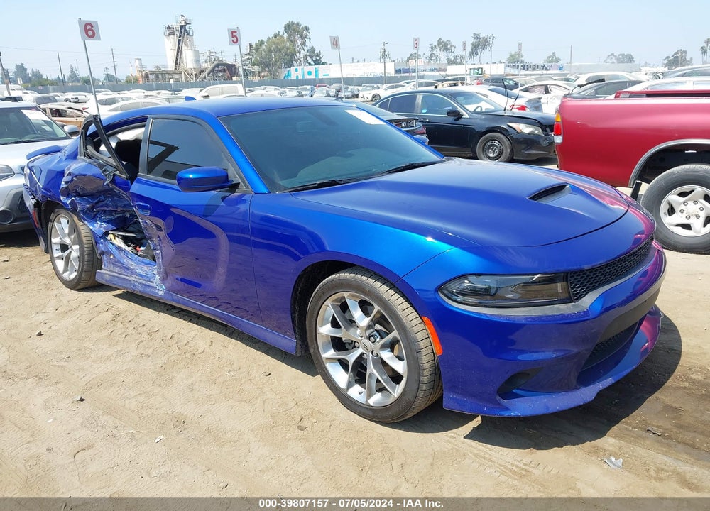2022 DODGE CHARGER GT RWD VIN: 2C3CDXHG7NH107100