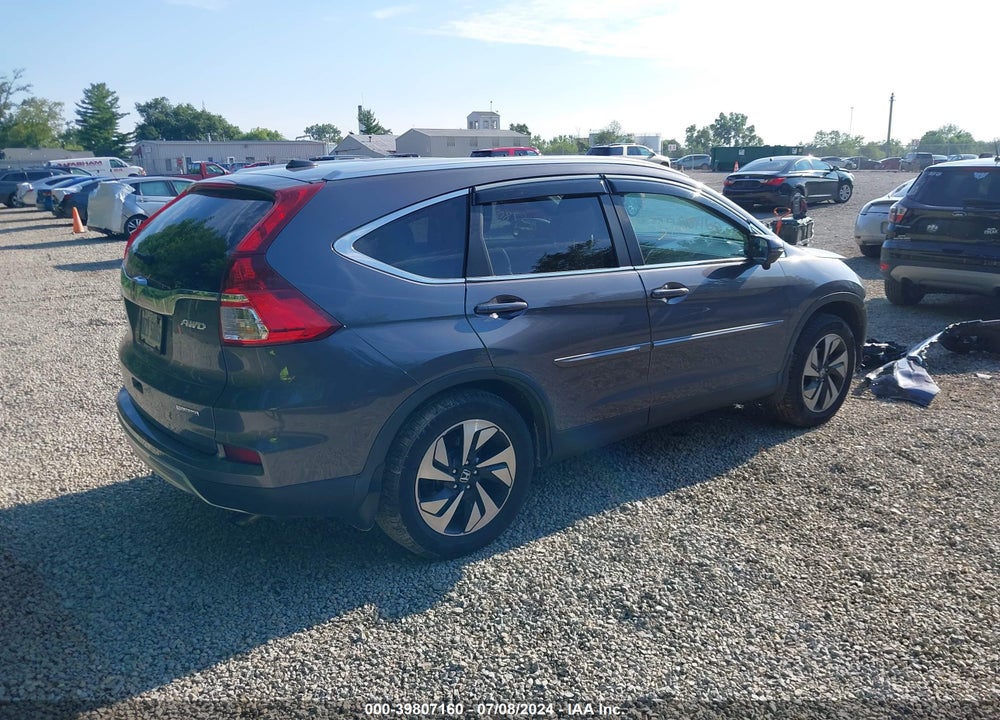 2015 HONDA CR-V TOURING VIN: 5J6RM4H95FL000227