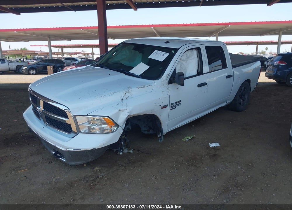 2021 RAM 1500 CLASSIC TRADESMAN 4X4 5'7 BOX VIN: 3C6RR7KT2MG574282
