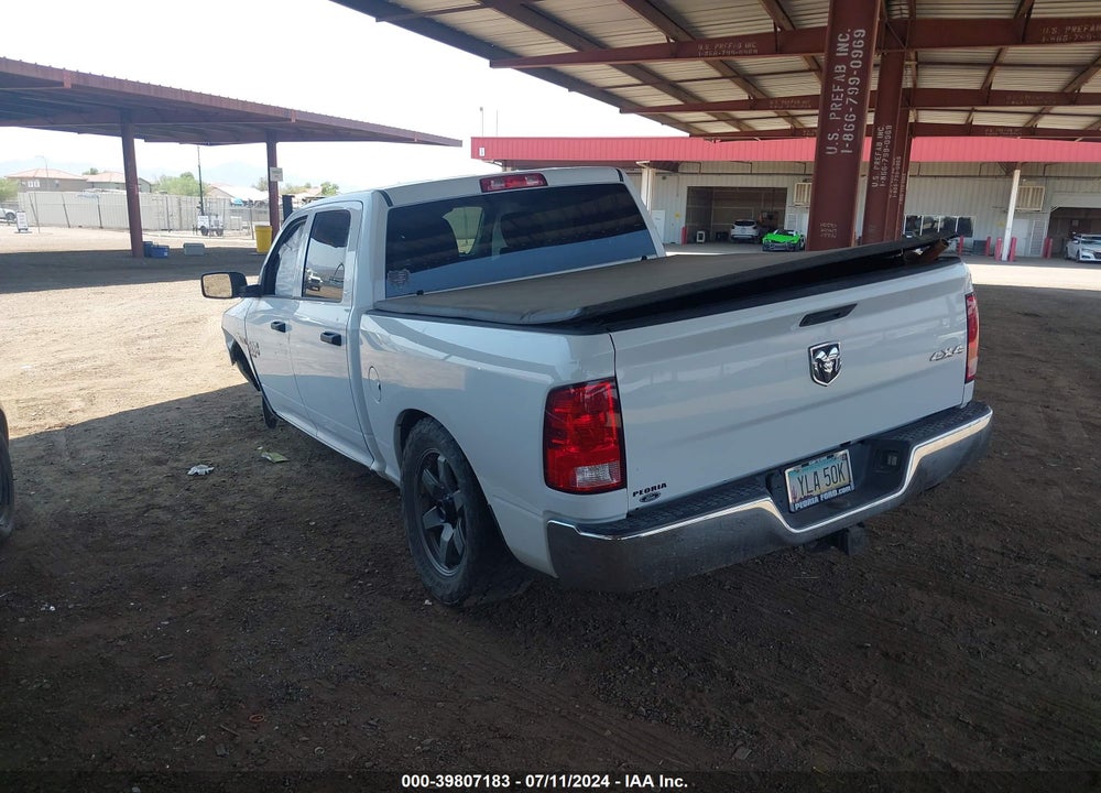 2021 RAM 1500 CLASSIC TRADESMAN 4X4 5'7 BOX VIN: 3C6RR7KT2MG574282