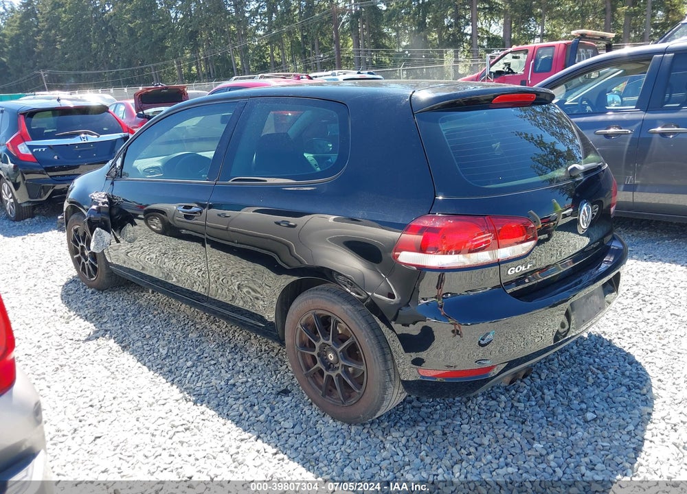 2010 VOLKSWAGEN GOLF 2-DOOR VIN: WVWBB7AJ9AW124639