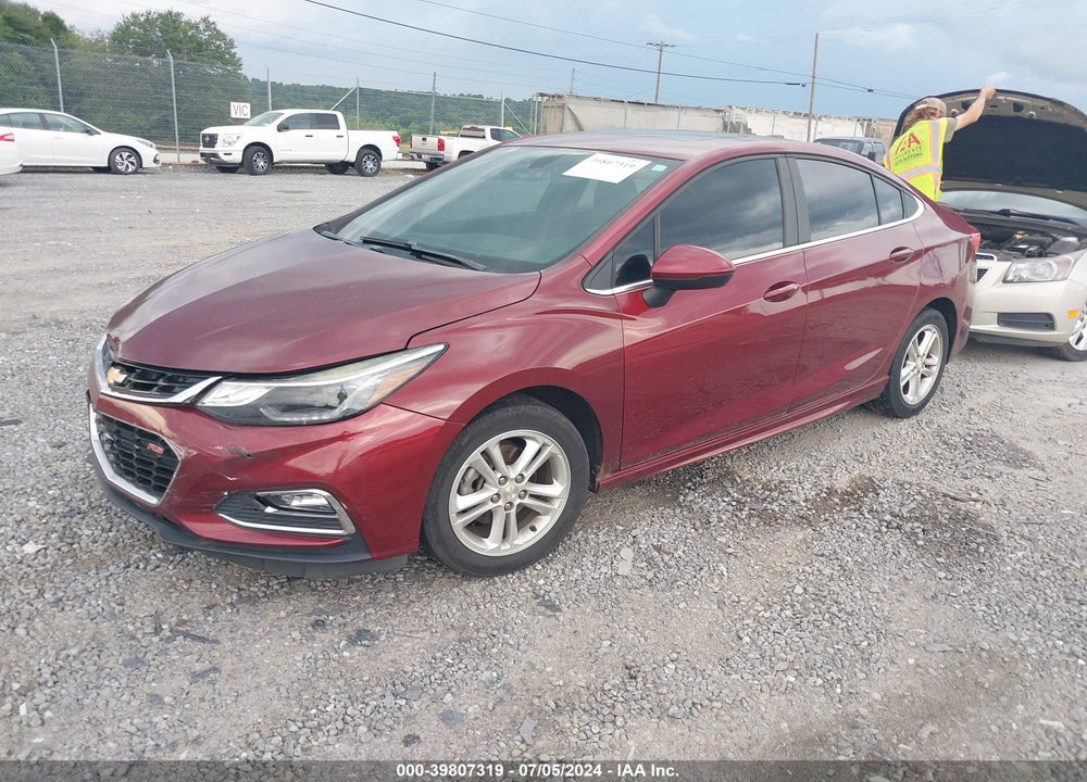2016 CHEVROLET CRUZE LT AUTO VIN: 1G1BE5SM5G7301543
