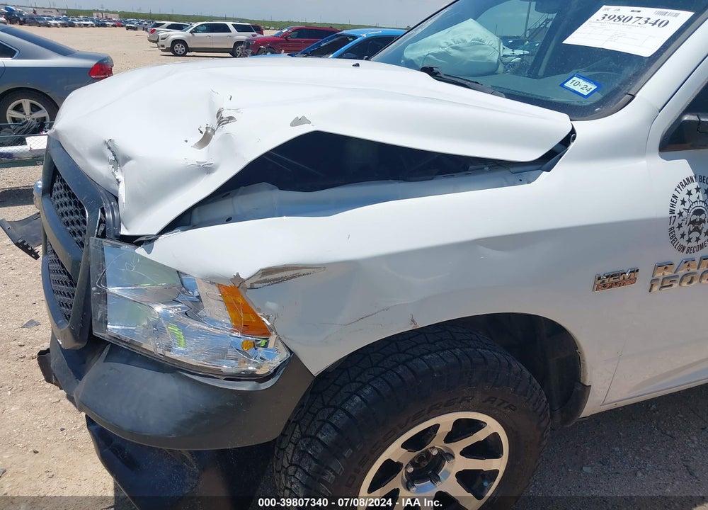 2018 RAM 1500 TRADESMAN 4X4 5'7 BOX VIN: 3C6RR7KT4JG198714