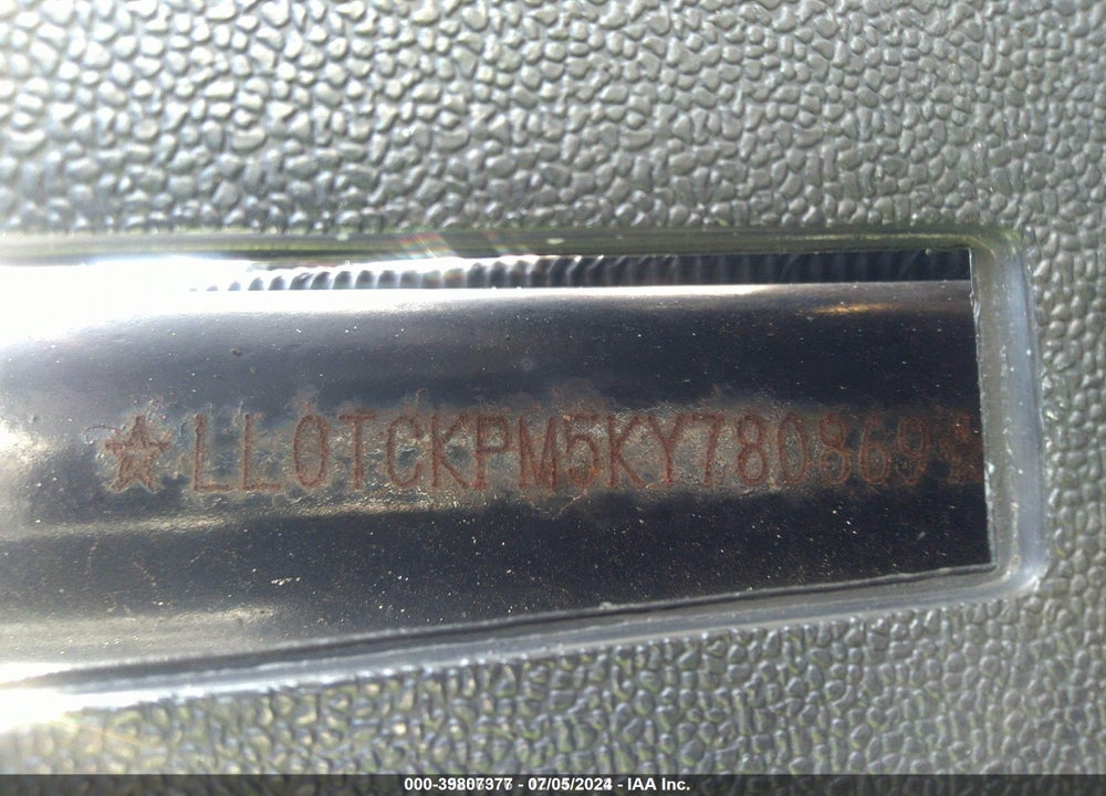 2019 EAGLE NR6 VIN: LL0TCKPM5KY780869