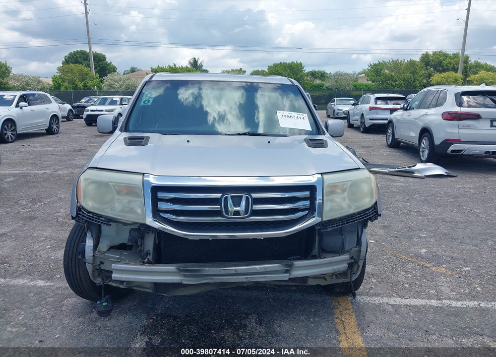 2012 HONDA PILOT EX-L VIN: 5FNYF3H56CB024943