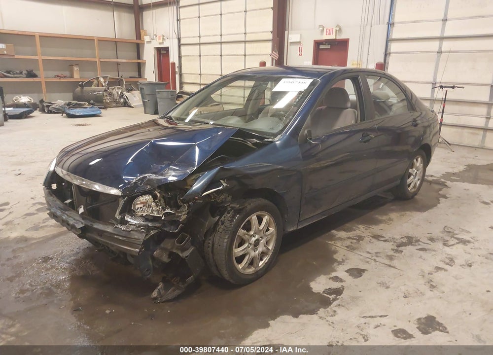 2008 KIA SPECTRA VIN: KNAFE122985512447