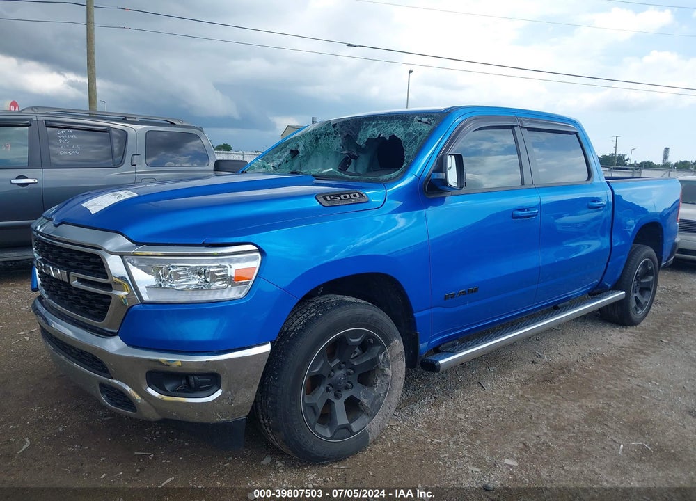 2022 RAM 1500 BIG HORN 4X4 5'7 BOX VIN: 1C6SRFFT8NN255368