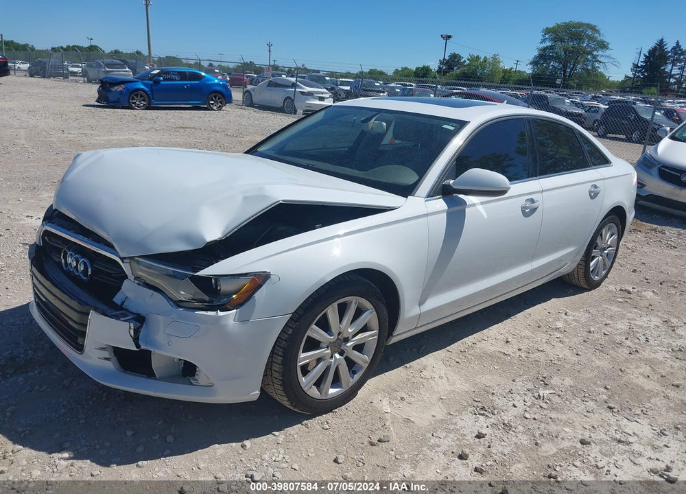 2013 AUDI A6 2.0T PREMIUM VIN: WAUGFAFC3DN154423