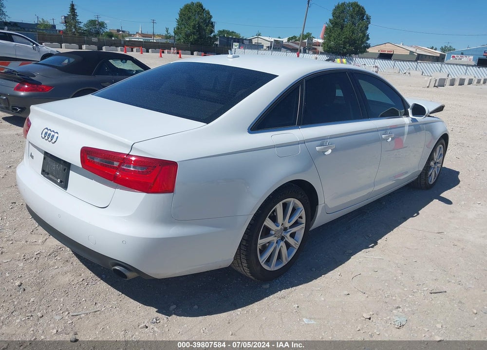 2013 AUDI A6 2.0T PREMIUM VIN: WAUGFAFC3DN154423