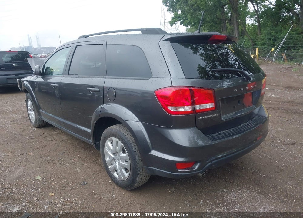 2018 DODGE JOURNEY SXT VIN: 3C4PDCBG3JT522334