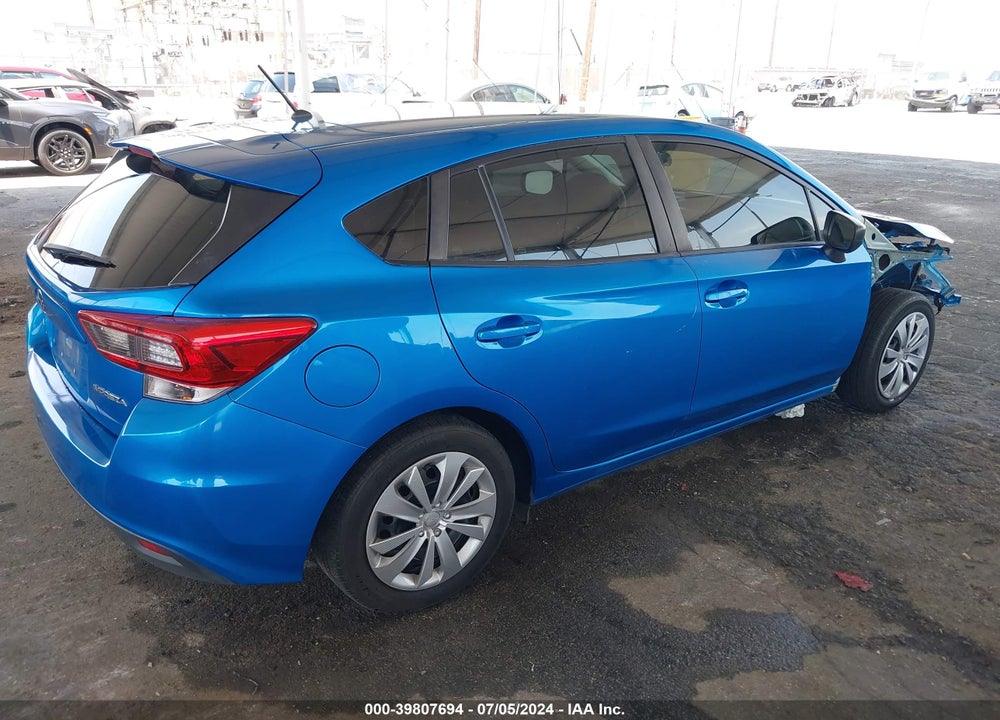 2020 SUBARU IMPREZA 5-DOOR VIN: 4S3GTAB64L3702225