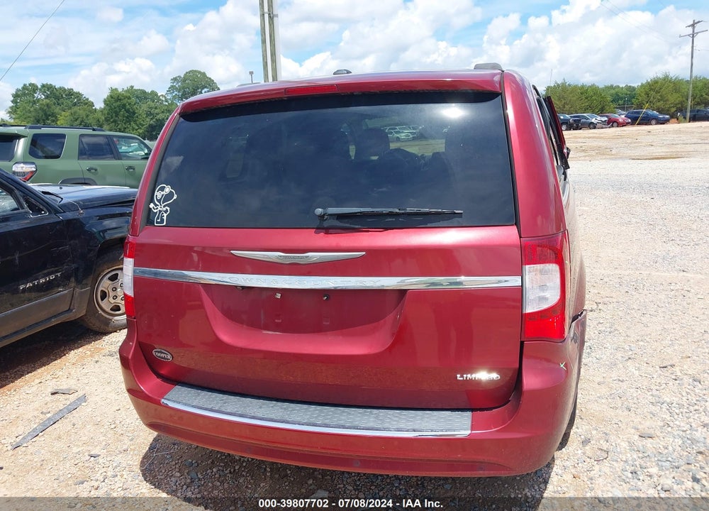 2013 CHRYSLER TOWN & COUNTRY LIMITED VIN: 2C4RC1GG9DR595322