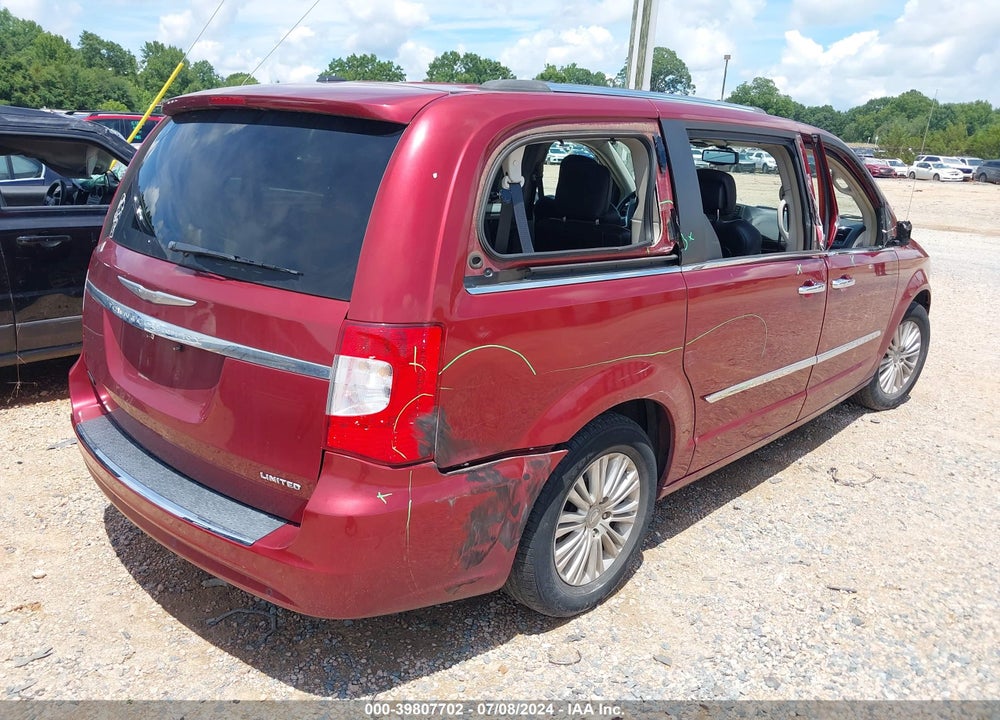 2013 CHRYSLER TOWN & COUNTRY LIMITED VIN: 2C4RC1GG9DR595322